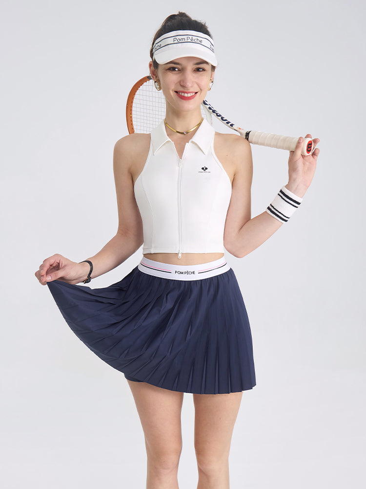 Carlo 2-in-1 Pleated Tennis Skirt - Collegiate Blue