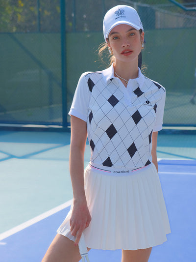 ALBA Diamond Polo shirt - Checkerboard