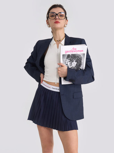 Carlo 2-in-1 Pleated Tennis Skirt - Collegiate Blue