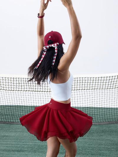 BELLE Fairy Tennis Skirt - Ankara Red