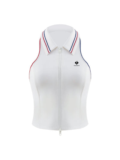 Limited Edition HARPER Zip Front Sleeveless Top