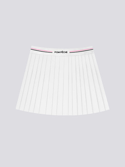 EMILY 2-in-1 Pleated Tennis Skirt - Paris White