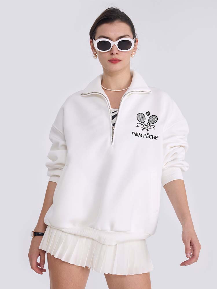 Fiala Unisex White Hoodie