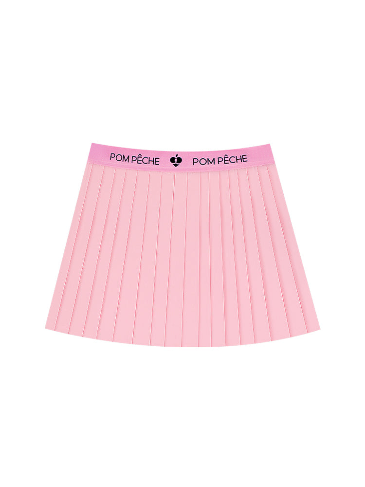 Amily 2-in-1 Pleated Tennis Skirt - Cherry Blossom Pink