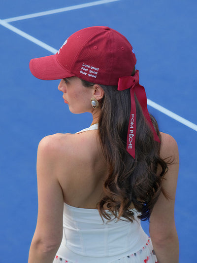 Rover Hardtop Bow Tennis Cap - Ankara Red
