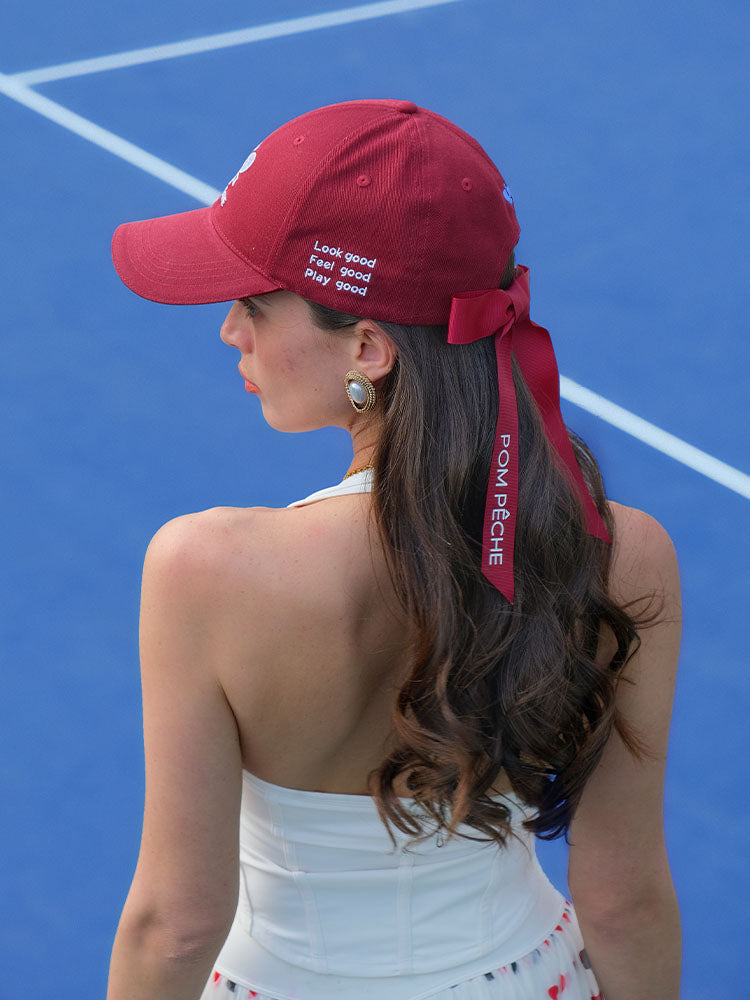 Rover Hardtop Bow Tennis Cap - Ankara Red