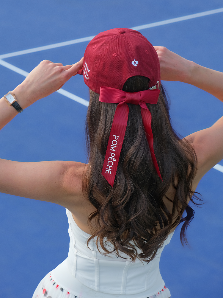 Rover Hardtop Bow Tennis Cap - Ankara Red