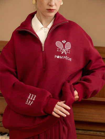 Rudo Unisex Burgundy Red Hoodie