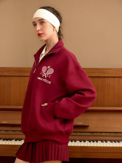 Rudo Unisex Burgundy Red Hoodie