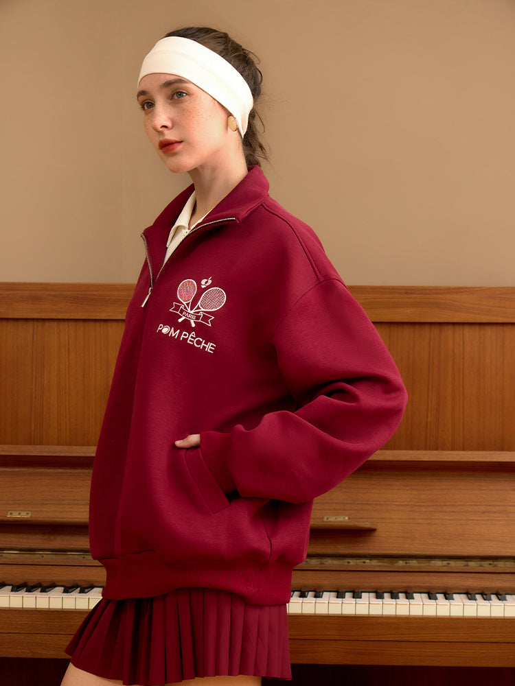 Rudo Unisex Burgundy Red Hoodie