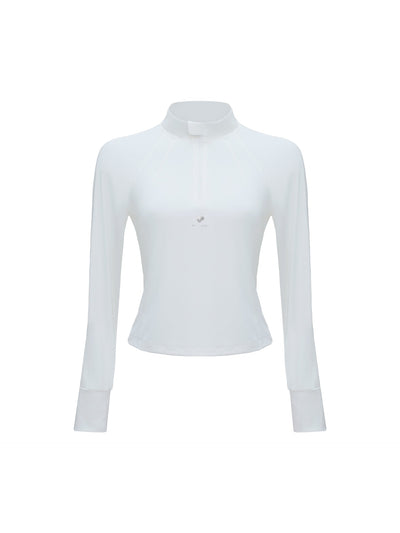 Samantha Cool Touch Mesh Sleeve Top - Paris White