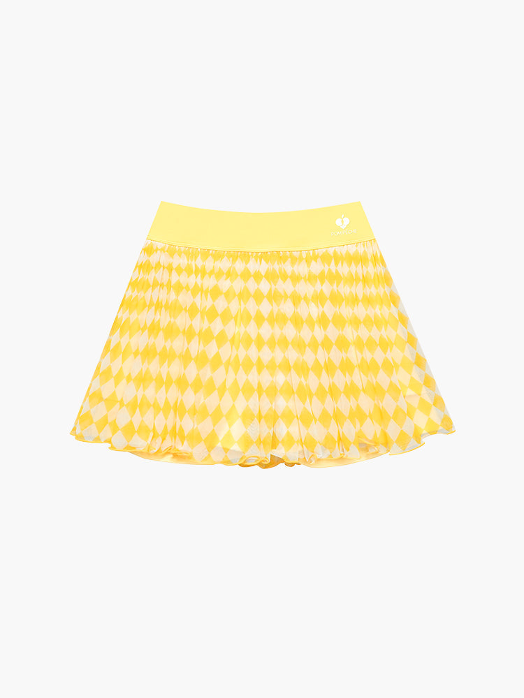 Solene Tennis Skirt-Yellow