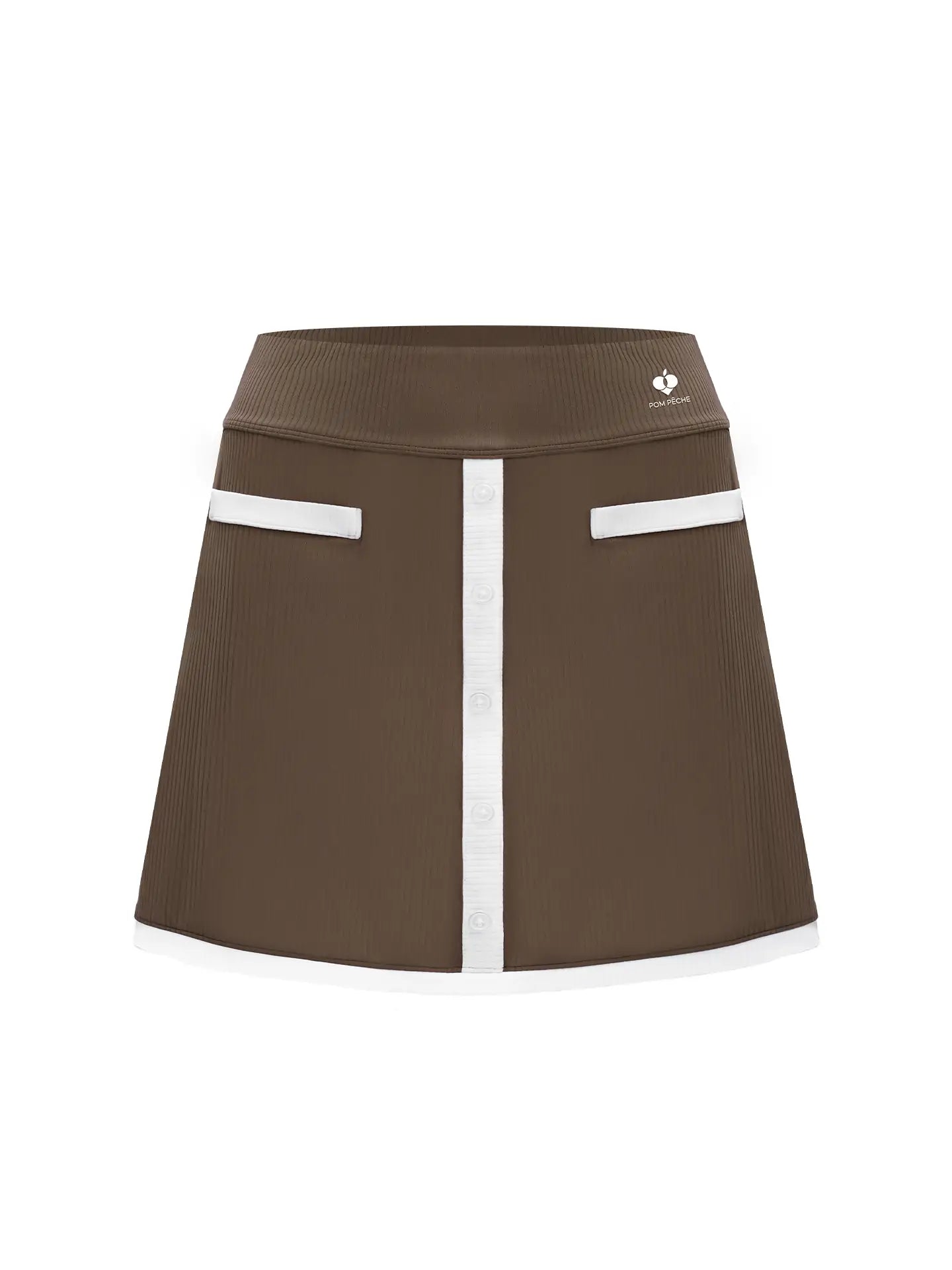 VERCOMCA 2-in-1 Tennis Skirt - Mocha