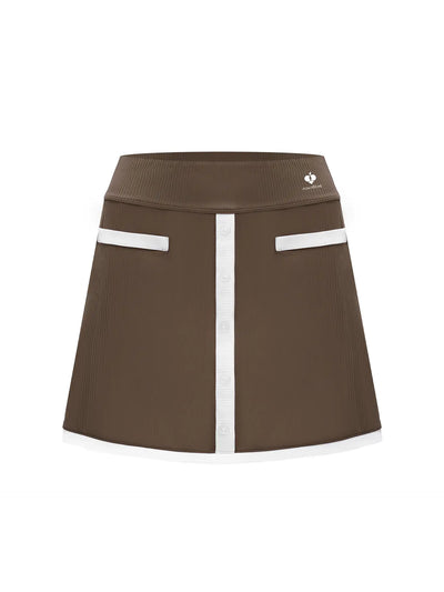VERCOMCA 2-in-1 Tennis Skirt - Mocha