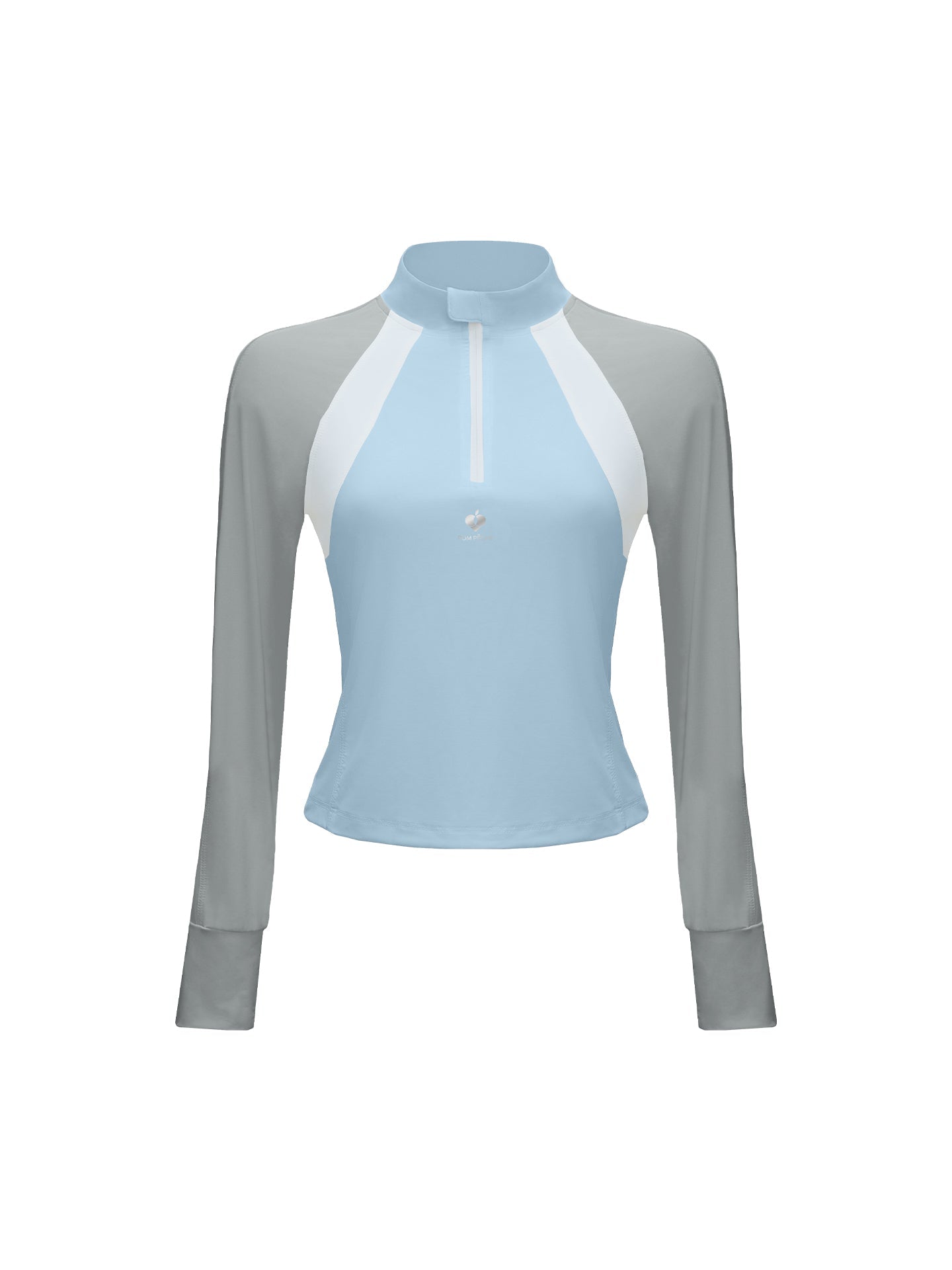 Vansessa Cool Touch Mesh Sleeve Top - Sky Blue