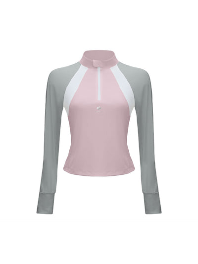 Winifred Cool Touch Mesh Sleeve Top - Cherry Blossom Pink