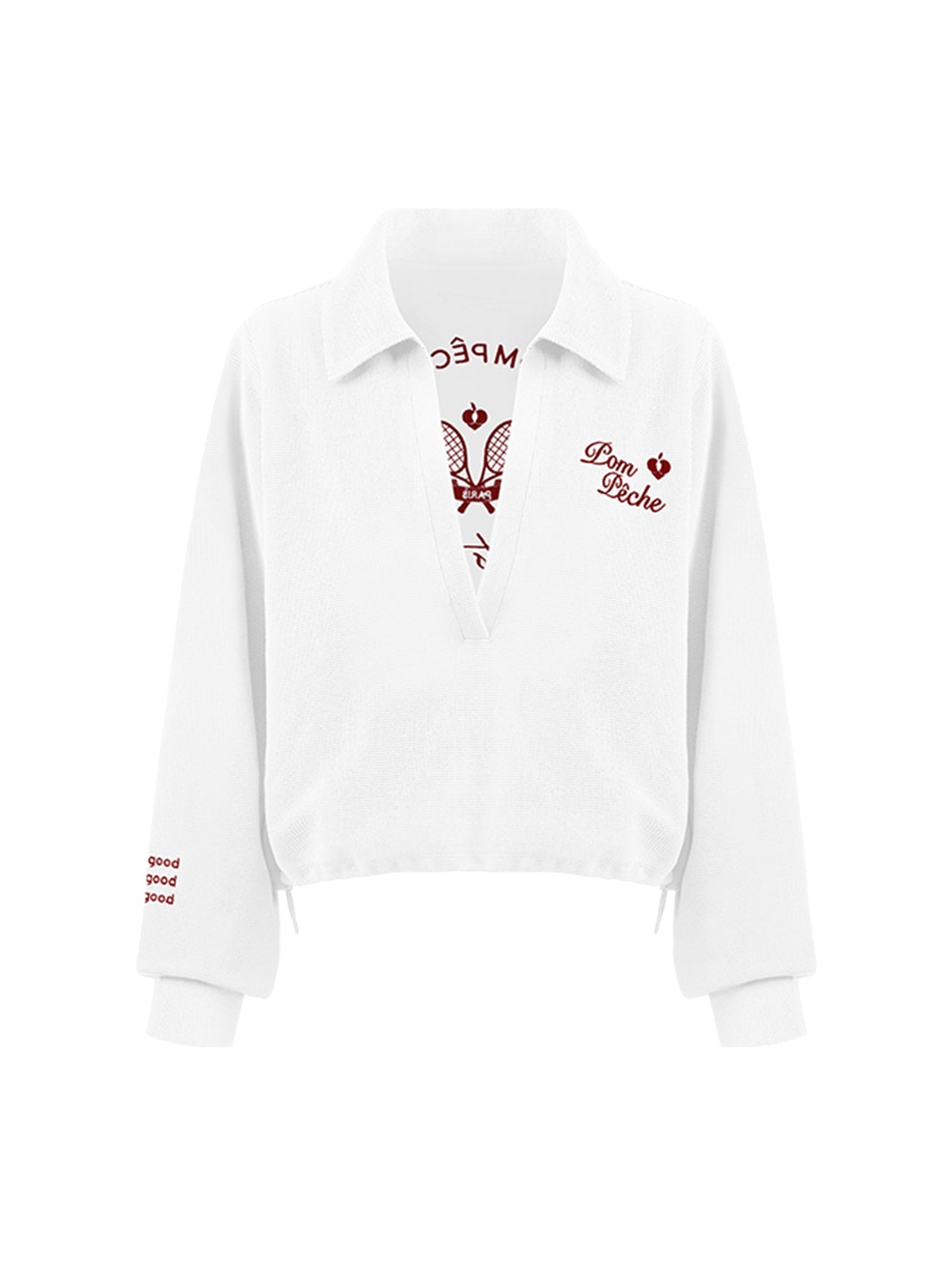 Chic Tennis Sweatshirt - White