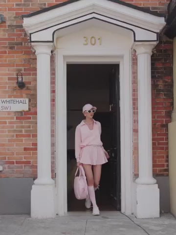 Chic Tennis Sweatshirt - Light Pink